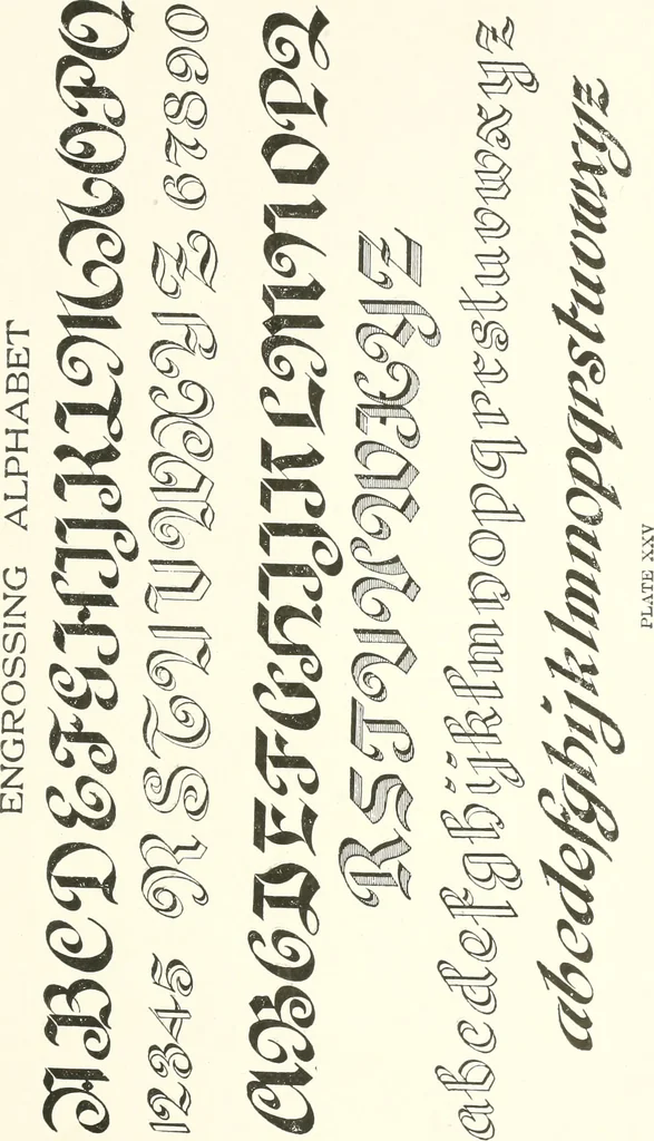 An illustration from The art of show card writing; a modern treatise covering all branches of the art ... with one hundred and fifty-three illustrations and thirty-two lettering plates, comprising all the standard ancient and modern styles, 1922, leaf 232