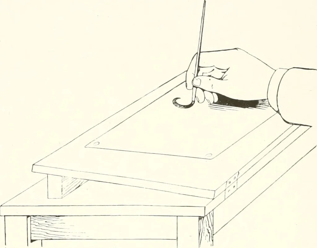 An illustration from The art of show card writing; a modern treatise covering all branches of the art ... with one hundred and fifty-three illustrations and thirty-two lettering plates, comprising all the standard ancient and modern styles, 1922, leaf 43