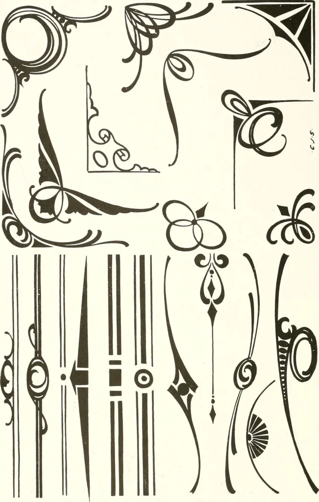 An illustration from The art of show card writing; a modern treatise covering all branches of the art ... with one hundred and fifty-three illustrations and thirty-two lettering plates, comprising all the standard ancient and modern styles, 1922, leaf 89