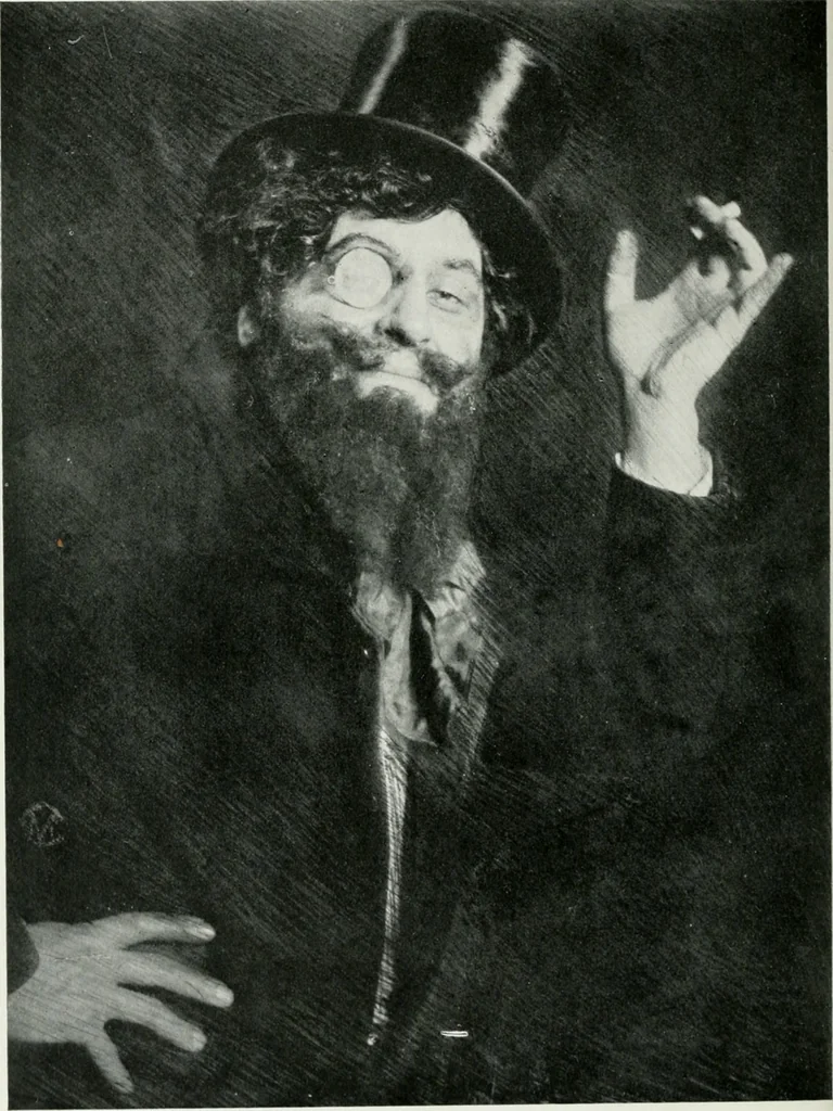 An illustration from The art of theatrical make-up, 1909, leaf 117