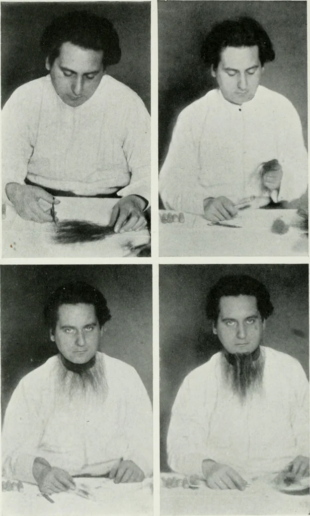 An illustration from The art of theatrical make-up, 1909, leaf 145