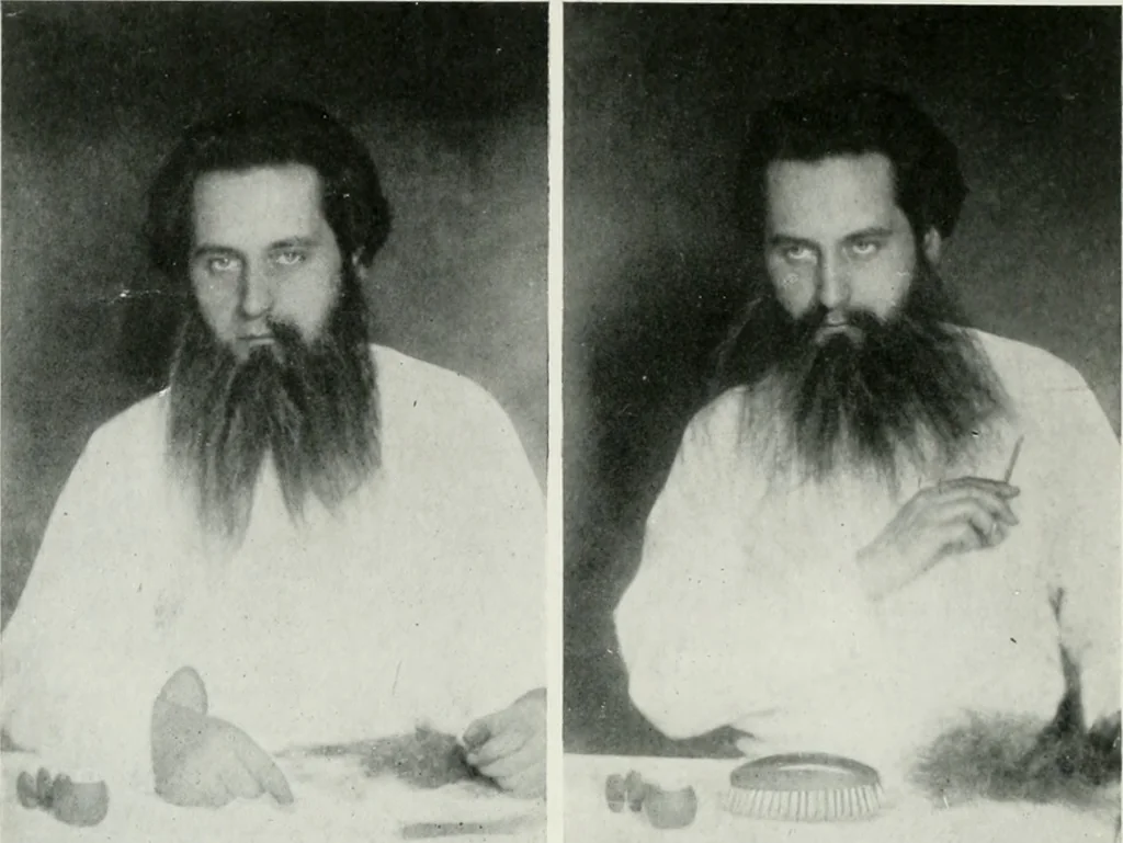 An illustration from The art of theatrical make-up, 1909, leaf 149