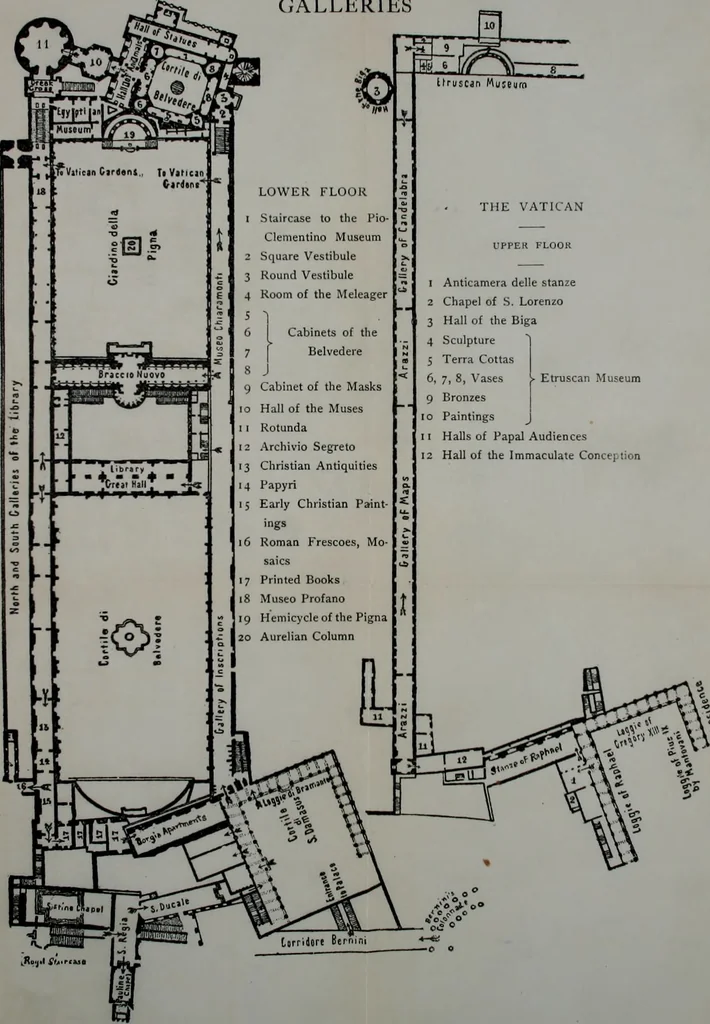 An illustration from The art of the Vatican; being a brief history of the palace, and an account of the principal art treasures within its walls, 1903, leaf 20