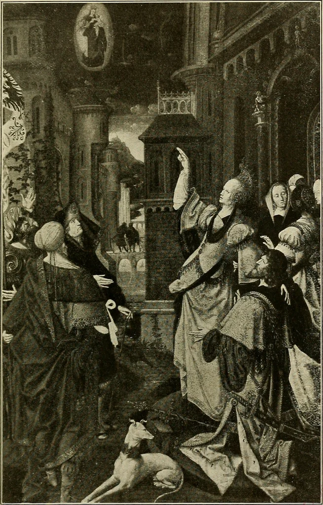 An illustration from The art of the Vienna galleries : giving a brief history of the public and private galleries of Vienna, with a critical description of the paintings therein contained., 1911, leaf 244