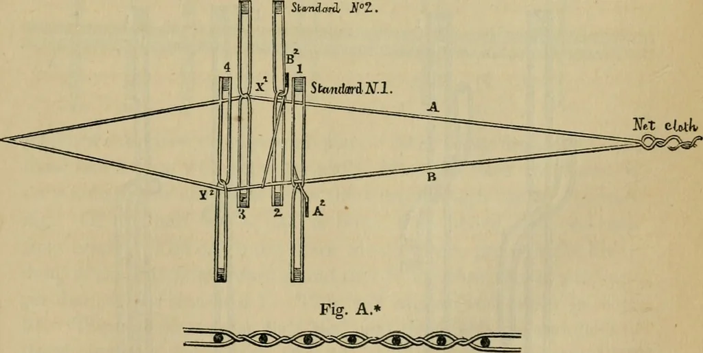 An illustration from The art of weaving, by hand and by power, with an introductory account of its rise and progress in ancient and modern times, 1844, leaf 140
