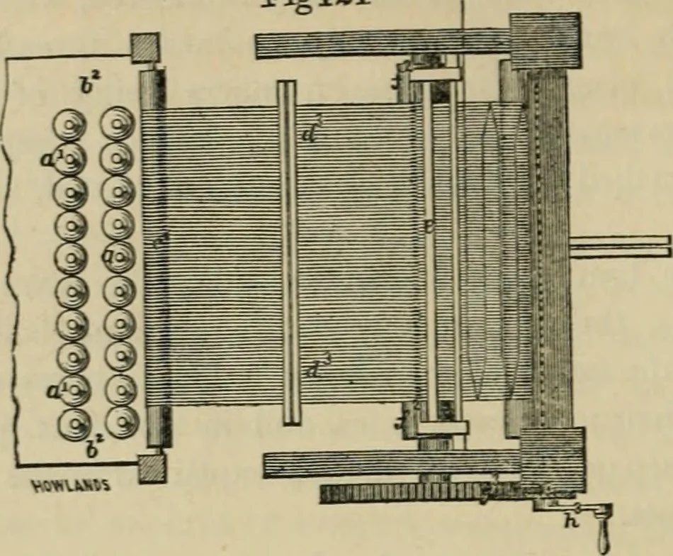 An illustration from The art of weaving, by hand and by power, with an introductory account of its rise and progress in ancient and modern times, 1844, leaf 263