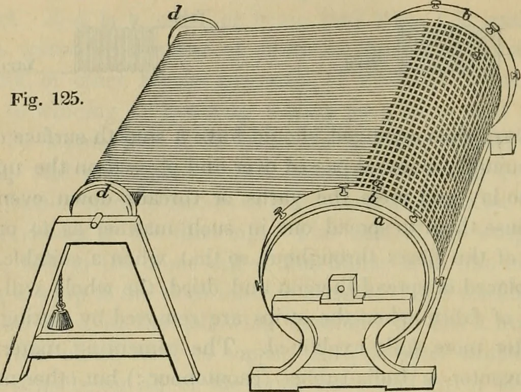 An illustration from The art of weaving, by hand and by power, with an introductory account of its rise and progress in ancient and modern times, 1844, leaf 267
