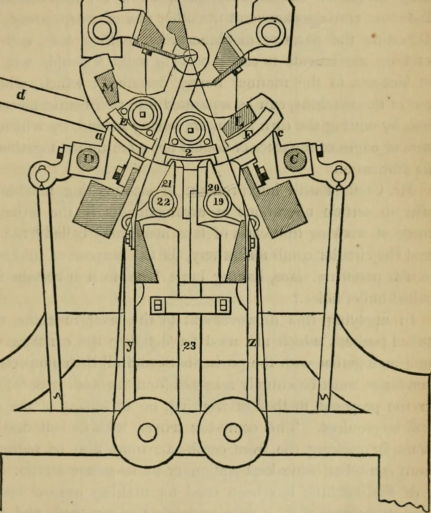 An illustration from The art of weaving, by hand and by power, with an introductory account of its rise and progress in ancient and modern times, 1844, leaf 302