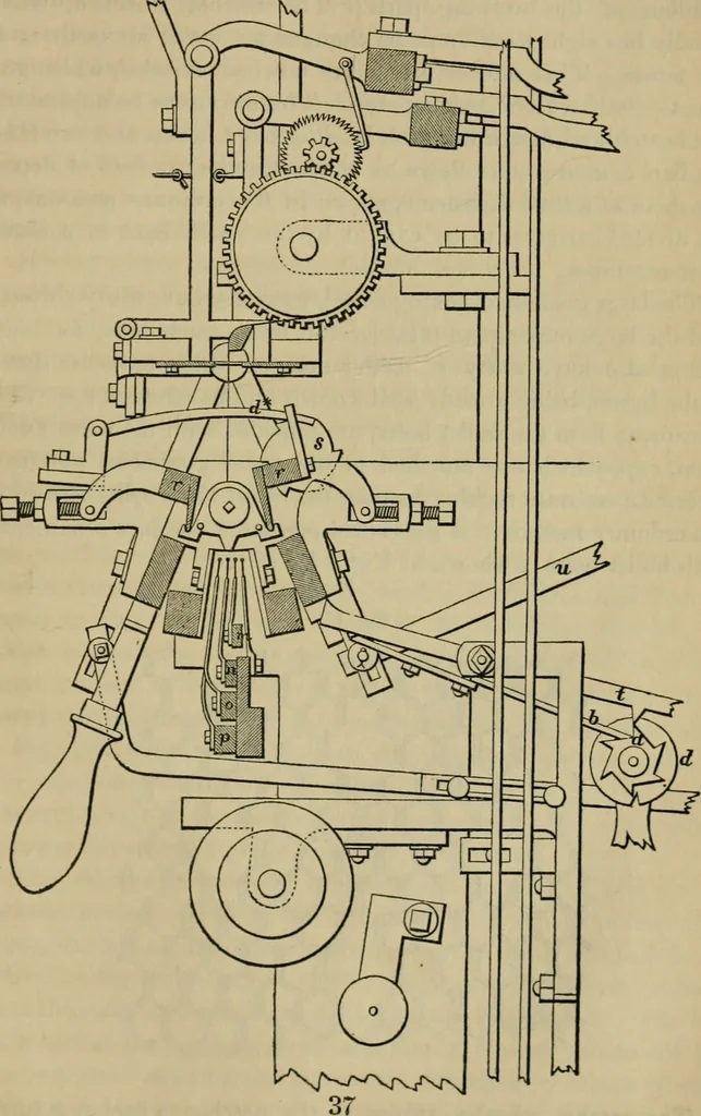 An illustration from The art of weaving, by hand and by power, with an introductory account of its rise and progress in ancient and modern times, 1844, leaf 304