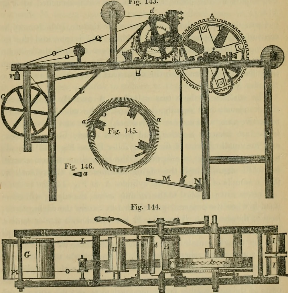 An illustration from The art of weaving, by hand and by power, with an introductory account of its rise and progress in ancient and modern times, 1844, leaf 308
