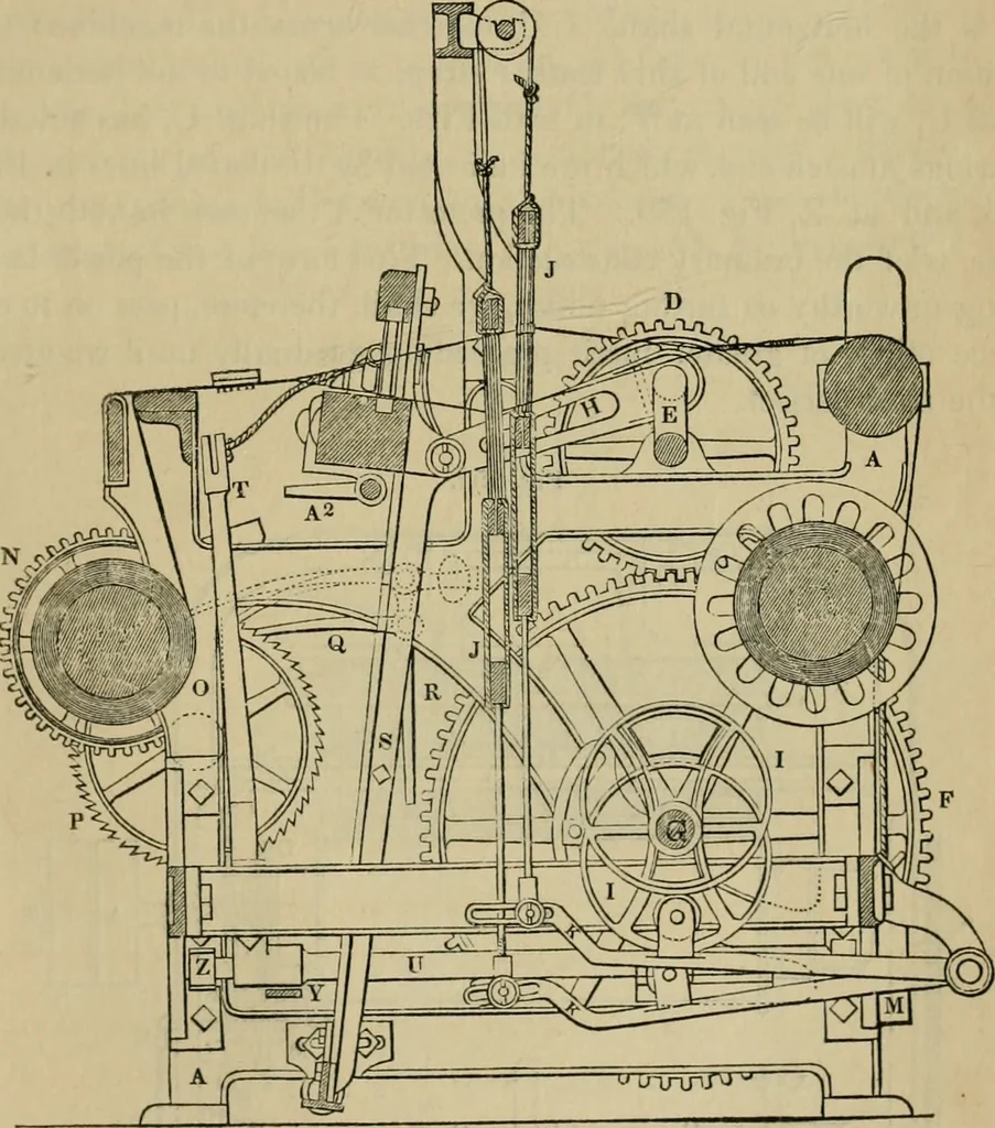 An illustration from The art of weaving, by hand and by power, with an introductory account of its rise and progress in ancient and modern times, 1844, leaf 370