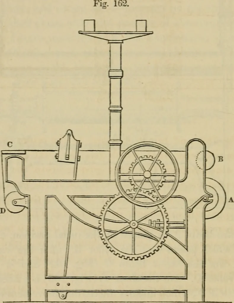 An illustration from The art of weaving, by hand and by power, with an introductory account of its rise and progress in ancient and modern times, 1844, leaf 377