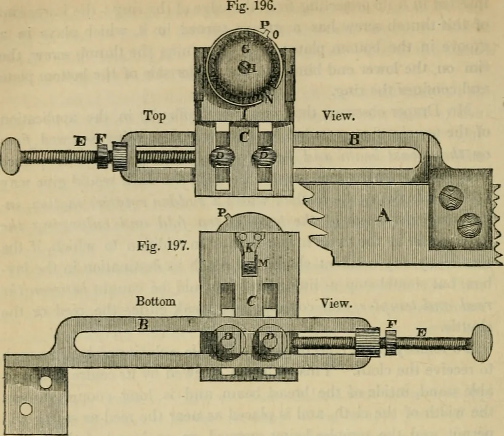 An illustration from The art of weaving, by hand and by power, with an introductory account of its rise and progress in ancient and modern times, 1844, leaf 437