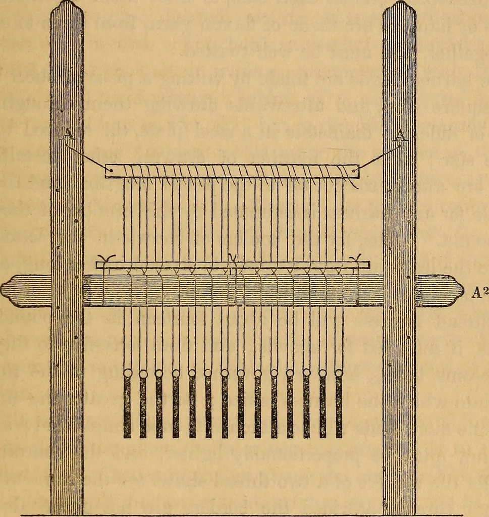 An illustration from The art of weaving, by hand and by power, 1844, leaf 168