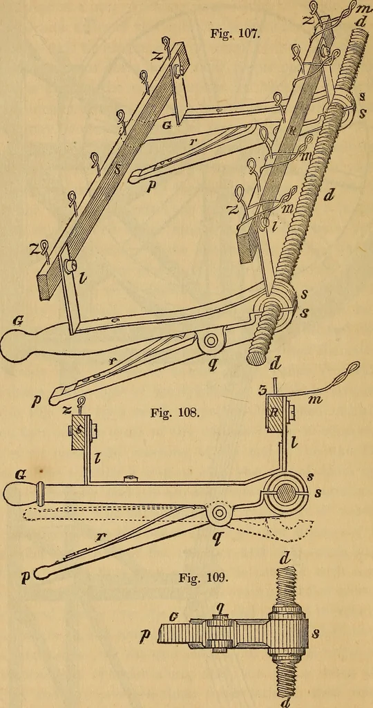 An illustration from The art of weaving, by hand and by power, 1844, leaf 249