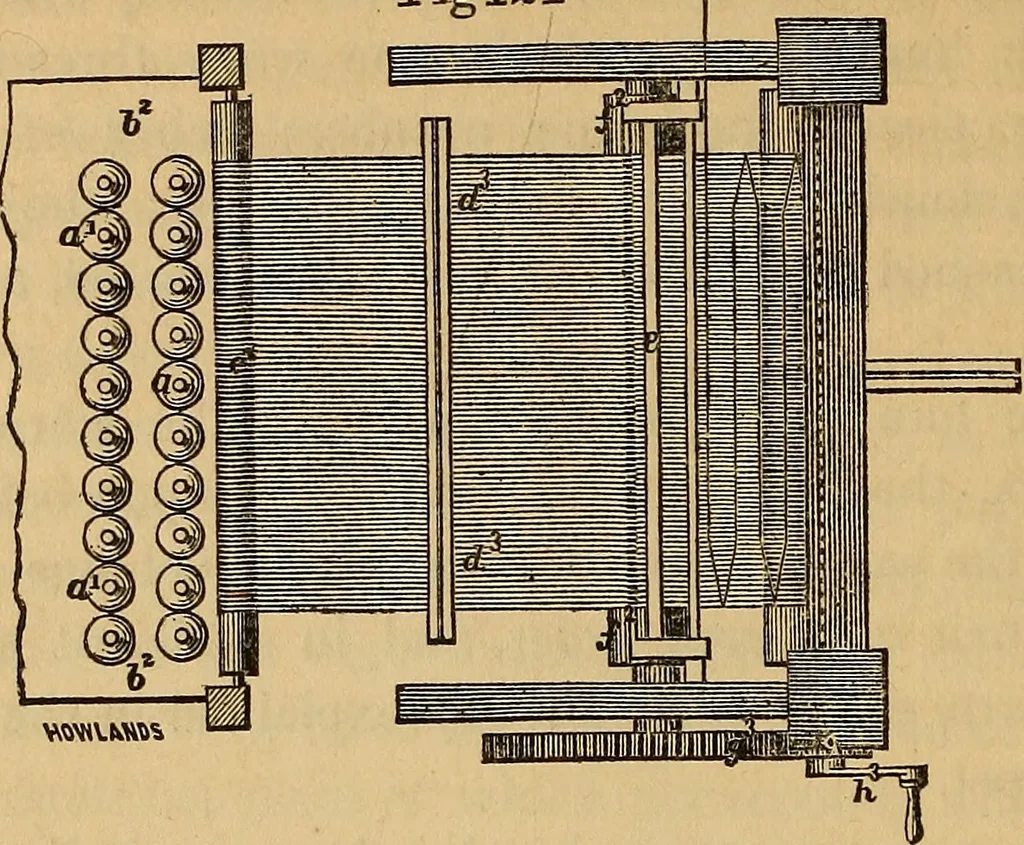 An illustration from The art of weaving, by hand and by power, 1844, leaf 269