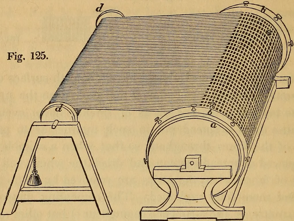 An illustration from The art of weaving, by hand and by power, 1844, leaf 273