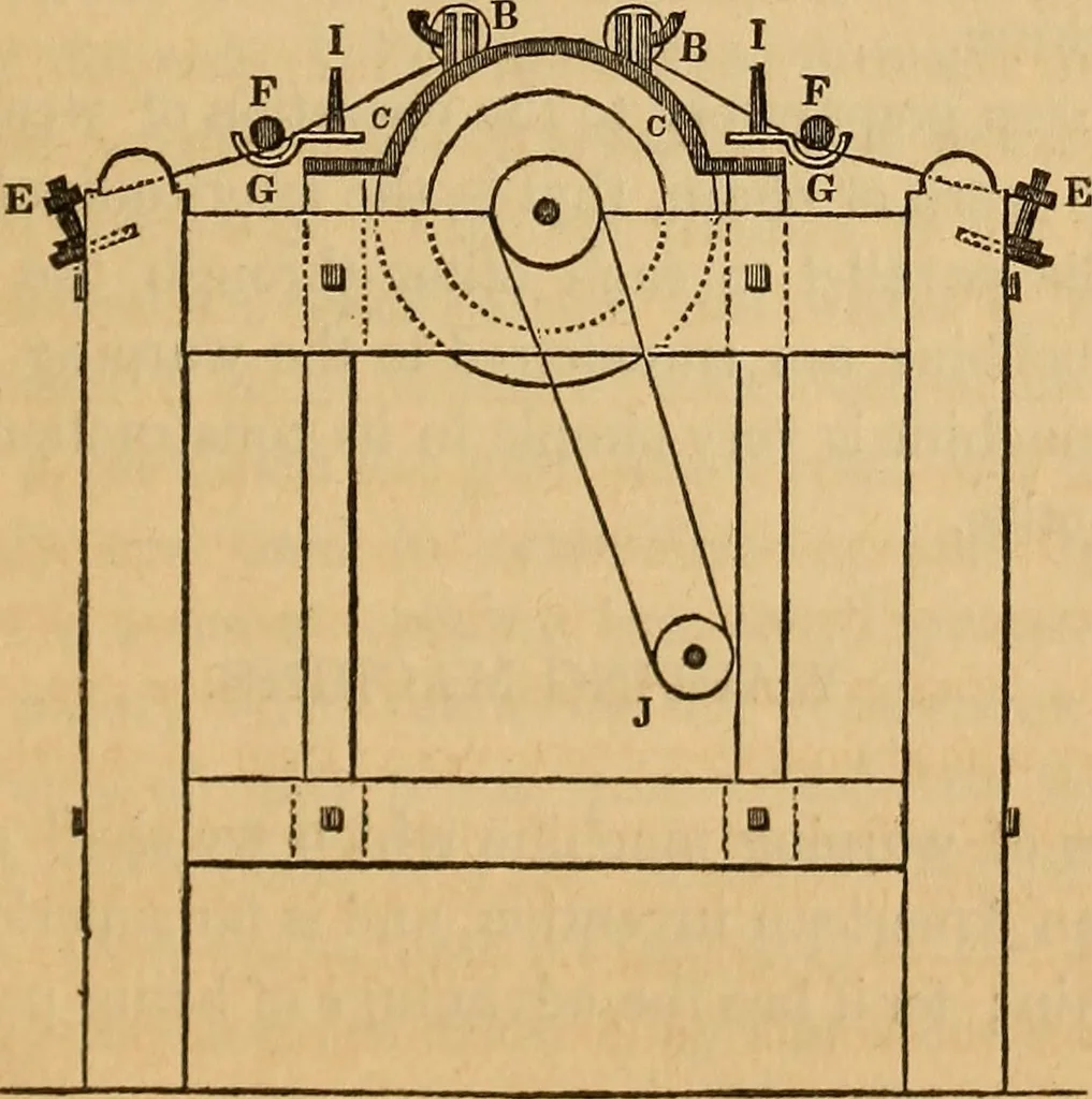 An illustration from The art of weaving, by hand and by power, 1844, leaf 360