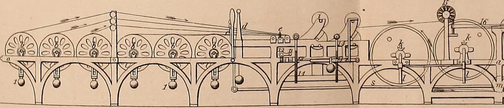 An illustration from The art of weaving, by hand and by power, 1844, leaf 380