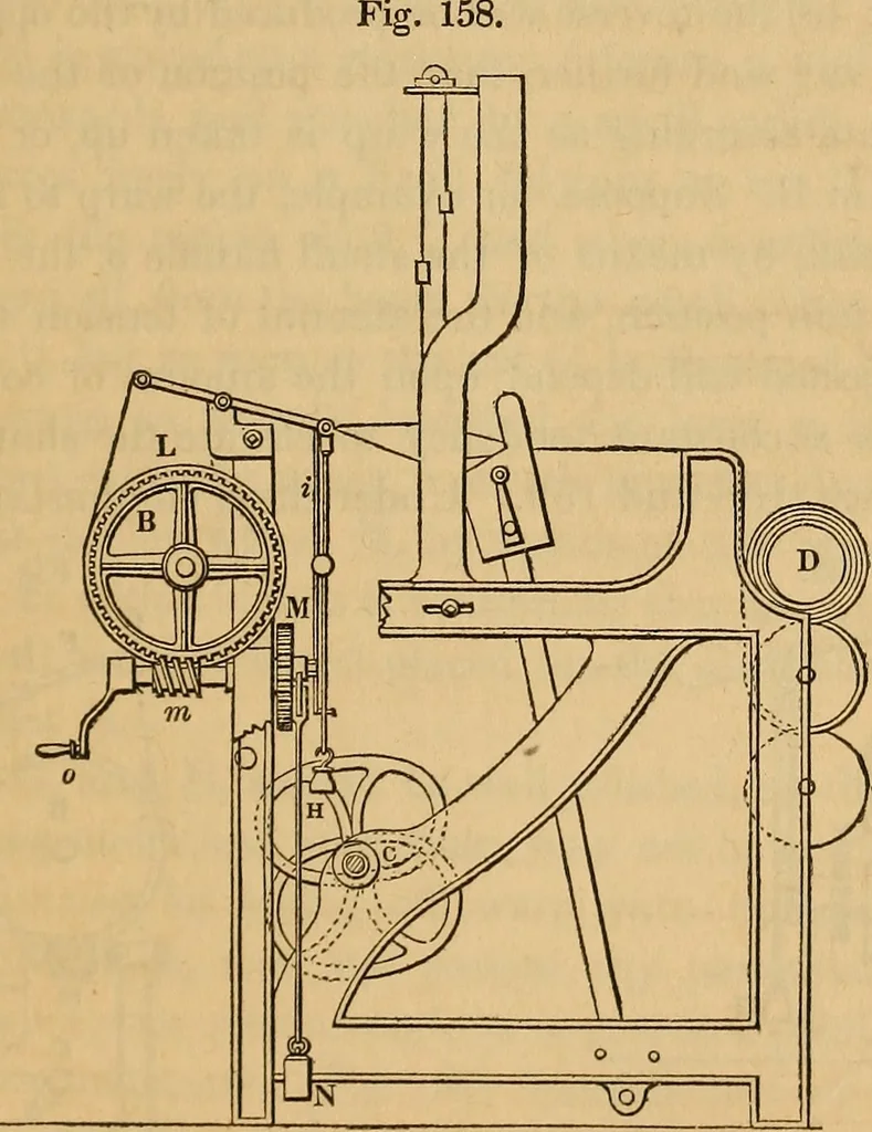 An illustration from The art of weaving, by hand and by power, 1844, leaf 386
