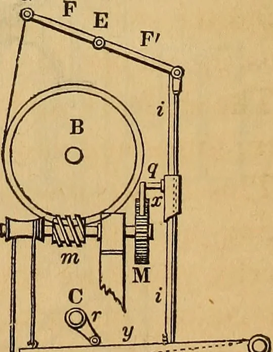 An illustration from The art of weaving, by hand and by power, 1844, leaf 387