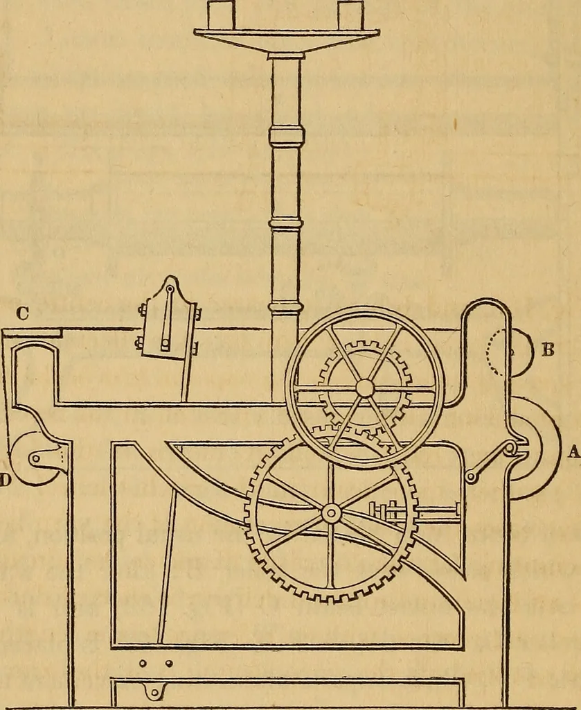 An illustration from The art of weaving, by hand and by power, 1844, leaf 391