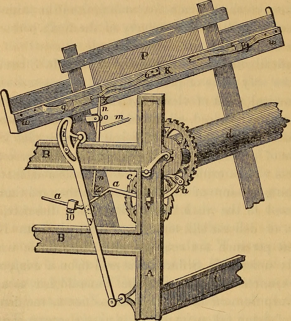 An illustration from The art of weaving, by hand and by power, 1844, leaf 399