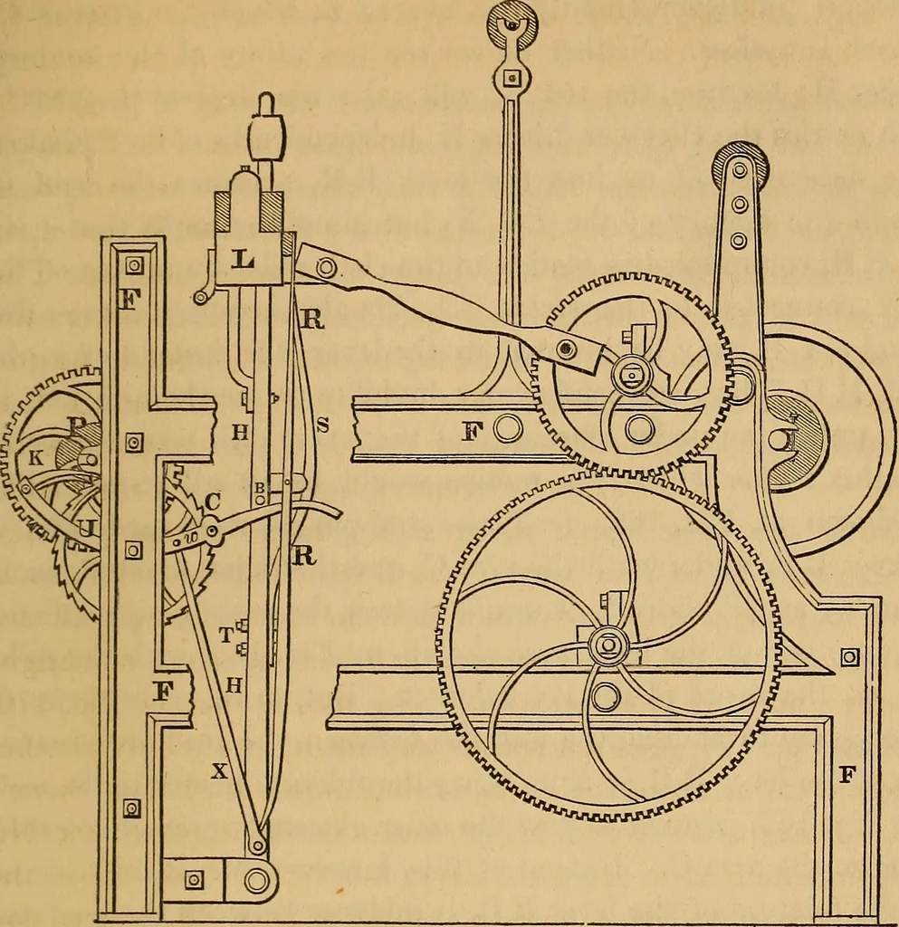 An illustration from The art of weaving, by hand and by power, 1844, leaf 406