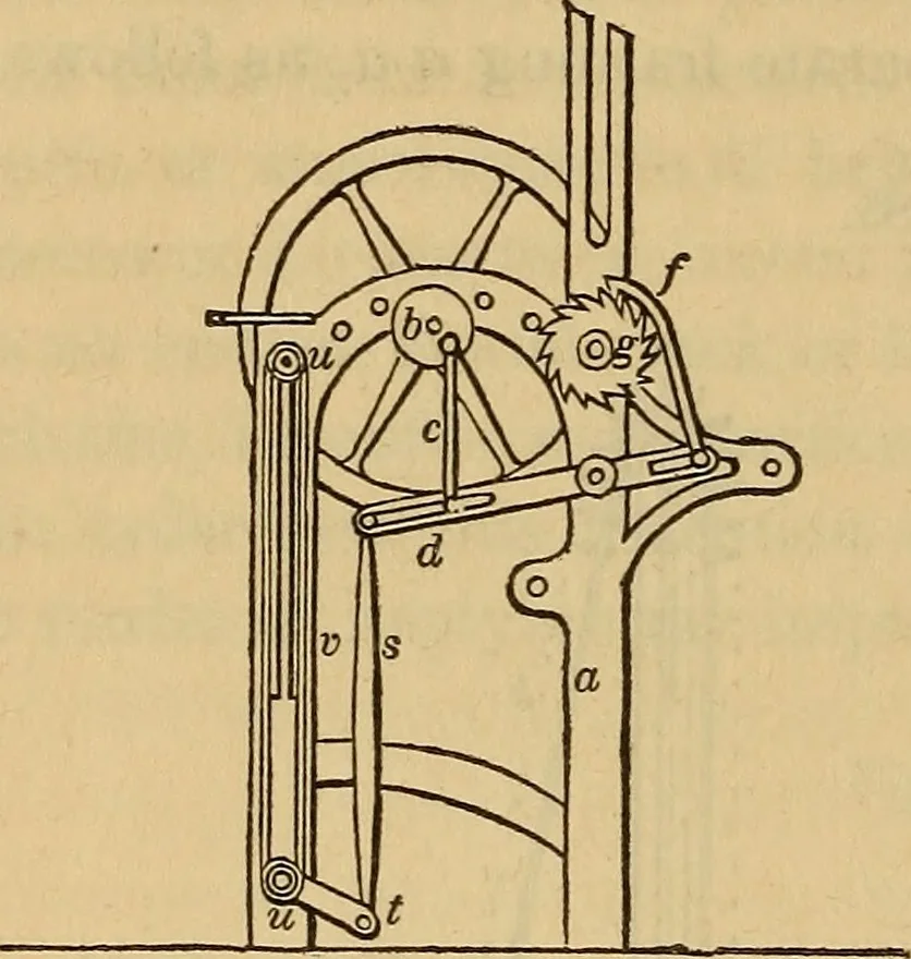 An illustration from The art of weaving, by hand and by power, 1844, leaf 435