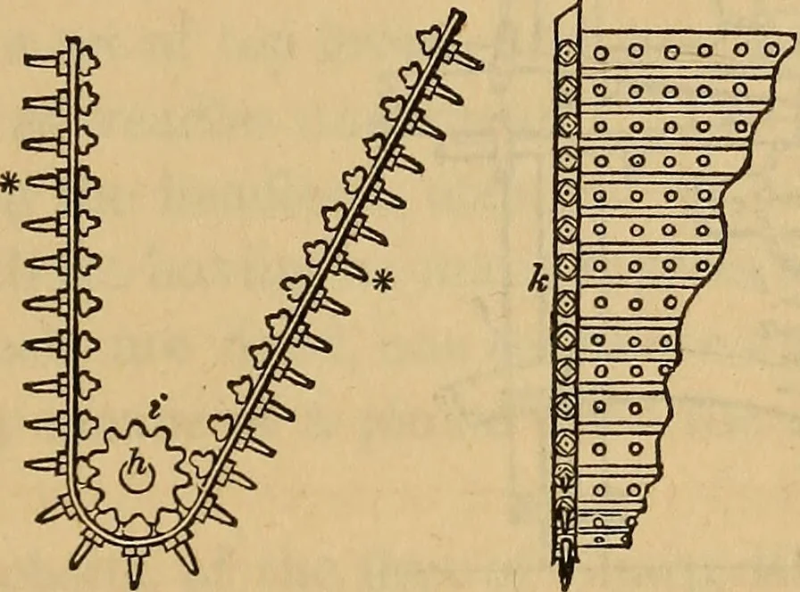 An illustration from The art of weaving, by hand and by power, 1844, leaf 436