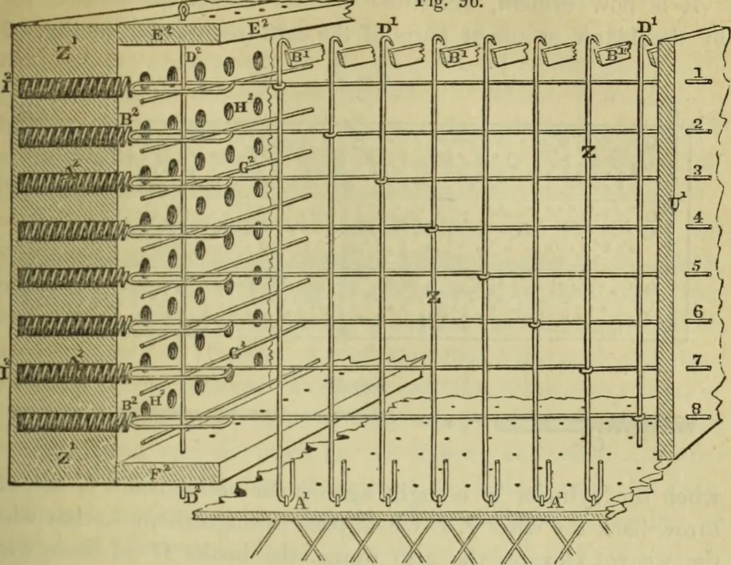 An illustration from The art of weaving, by hand and by power, : with an introductory account of its rise and progress in ancient and modern times. For the use of manufacturers and others., 1844, leaf 212