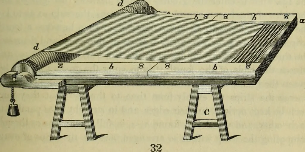 An illustration from The art of weaving, by hand and by power, : with an introductory account of its rise and progress in ancient and modern times. For the use of manufacturers and others., 1844, leaf 260
