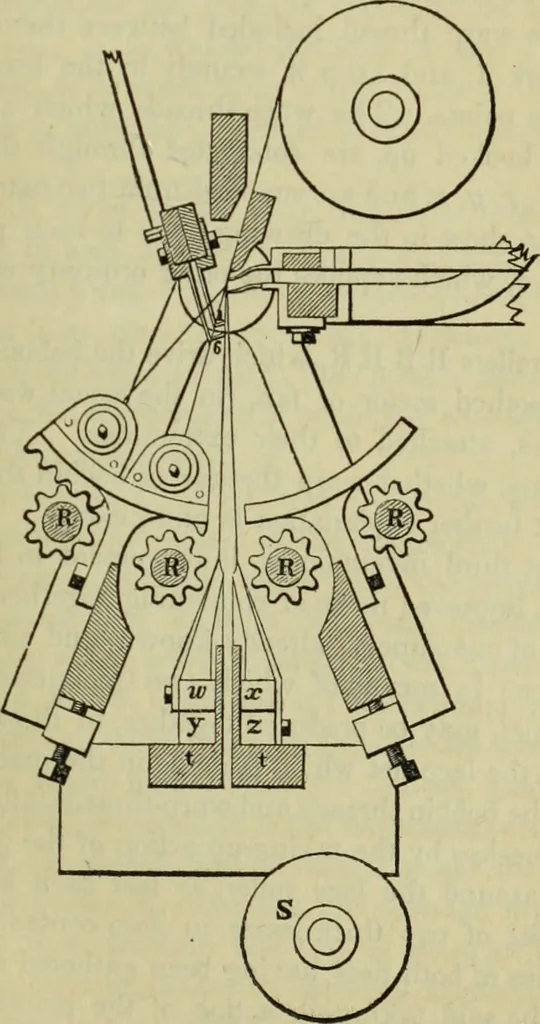 An illustration from The art of weaving, by hand and by power, : with an introductory account of its rise and progress in ancient and modern times. For the use of manufacturers and others., 1844, leaf 292
