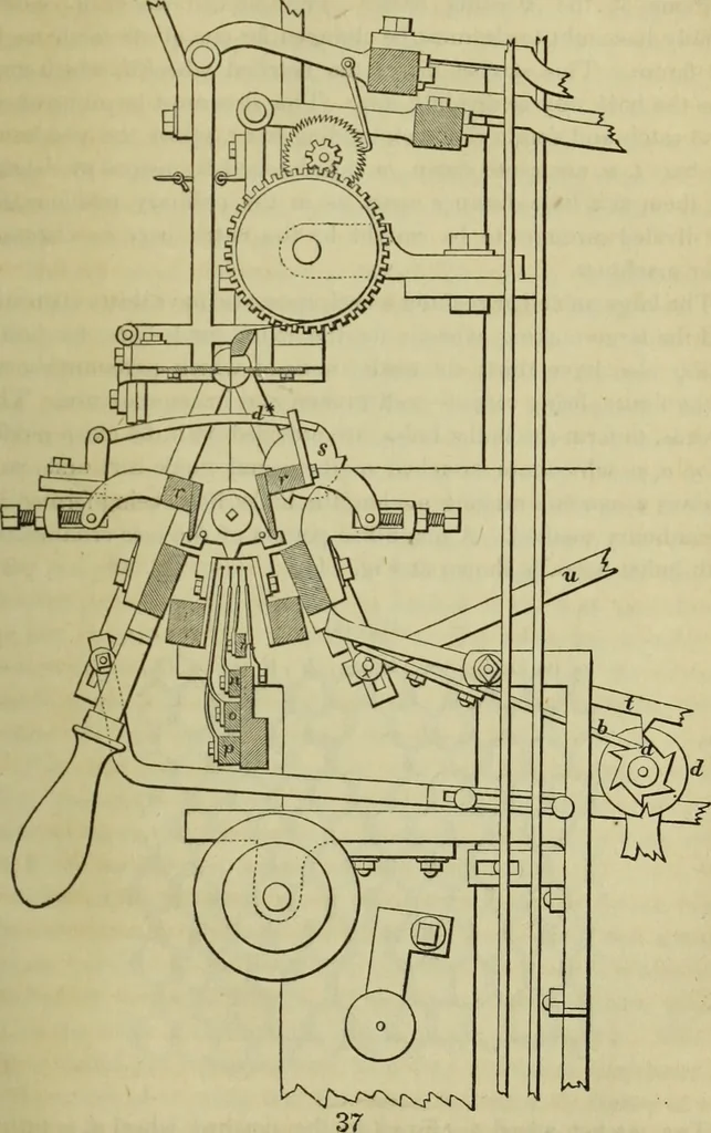 An illustration from The art of weaving, by hand and by power, : with an introductory account of its rise and progress in ancient and modern times. For the use of manufacturers and others., 1844, leaf 300