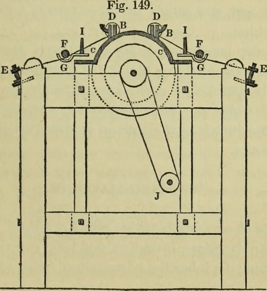 An illustration from The art of weaving, by hand and by power, : with an introductory account of its rise and progress in ancient and modern times. For the use of manufacturers and others., 1844, leaf 346