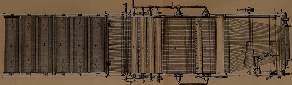 An illustration from The art of weaving, by hand and by power, : with an introductory account of its rise and progress in ancient and modern times. For the use of manufacturers and others., 1844, leaf 362