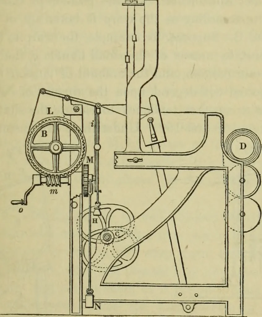 An illustration from The art of weaving, by hand and by power, : with an introductory account of its rise and progress in ancient and modern times. For the use of manufacturers and others., 1844, leaf 368