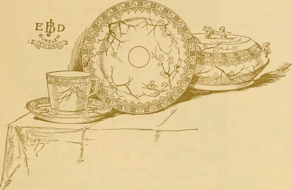 An illustration from Art potteries., 1888, leaf 42