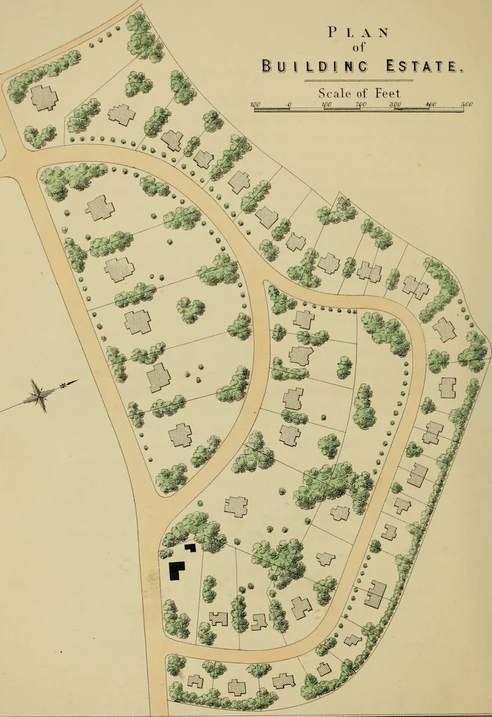 An illustration from The art and practice of landscape gardening, 1890, leaf 171