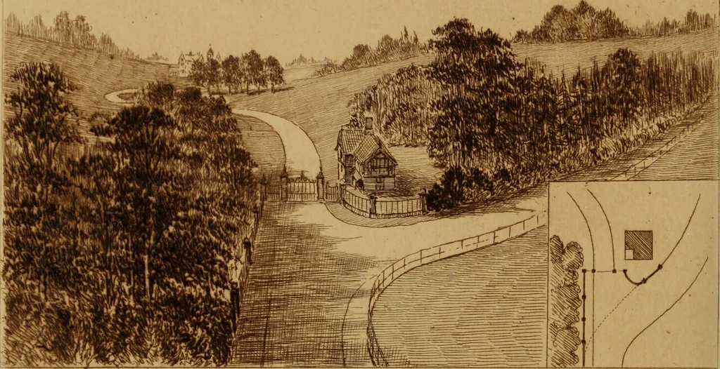 An illustration from The art and practice of landscape gardening, 1890, leaf 25