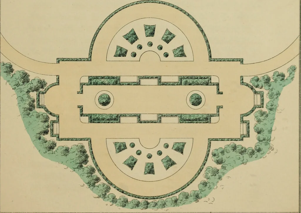 An illustration from The art and practice of landscape gardening, 1890, leaf 72
