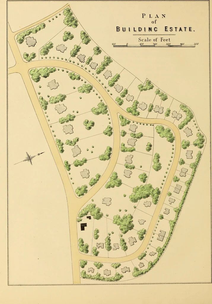 An illustration from The art and practice of landscape gardening, 1890, leaf 169