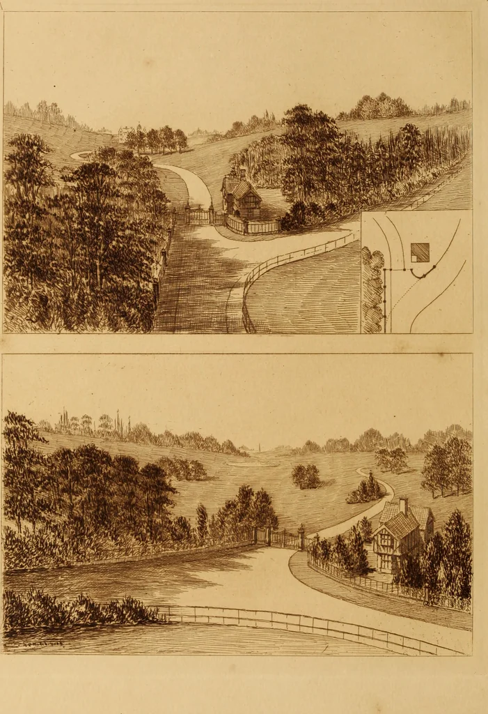 An illustration from The art and practice of landscape gardening, 1890, leaf 25