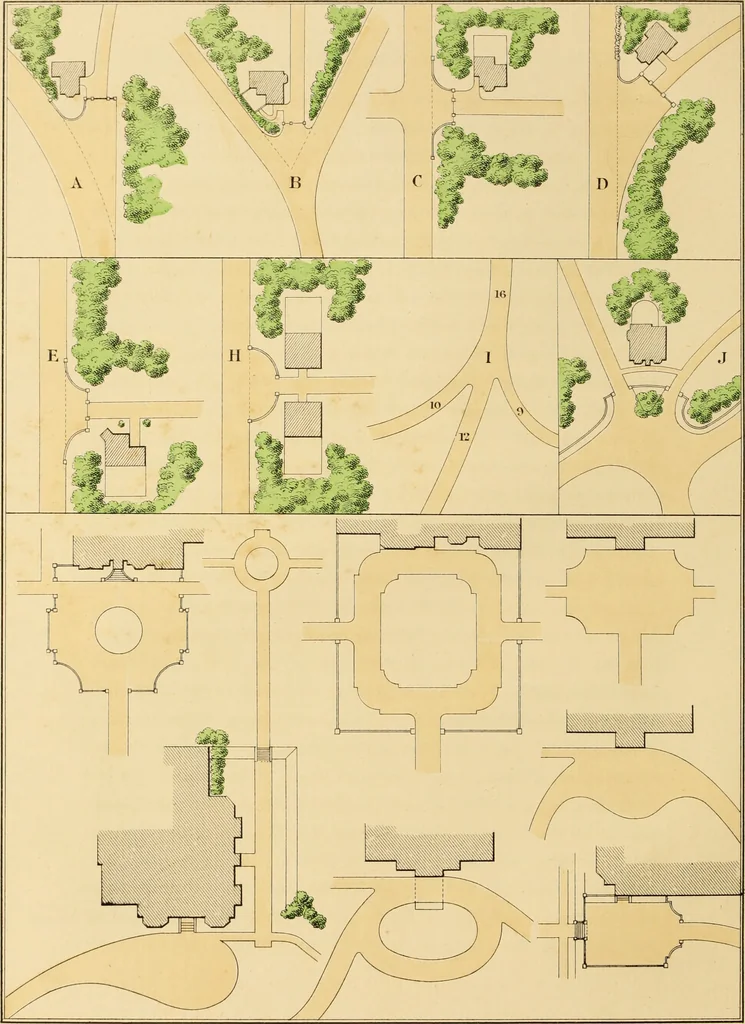An illustration from The art and practice of landscape gardening, 1890, leaf 33