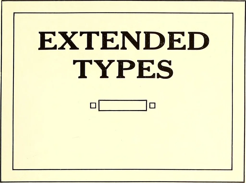An illustration from The art & practice of typography : a manual of American printing, including a brief history up to the twentieth century, with reproductions of the work of early masters of the craft, and a practical discussion and an extensive demonstration of the modern use of type-faces and methods of arrangement, 1917, leaf 114