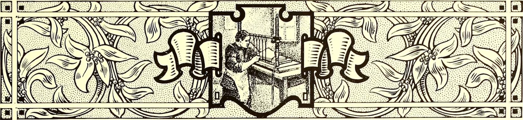 An illustration from The art & practice of typography : a manual of American printing, including a brief history up to the twentieth century, with reproductions of the work of early masters of the craft, and a practical discussion and an extensive demonstration of the modern use of type-faces and methods of arrangement, 1917, leaf 134
