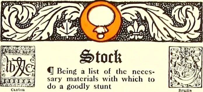 An illustration from The art & practice of typography : a manual of American printing, including a brief history up to the twentieth century, with reproductions of the work of early masters of the craft, and a practical discussion and an extensive demonstration of the modern use of type-faces and methods of arrangement, 1917, leaf 172