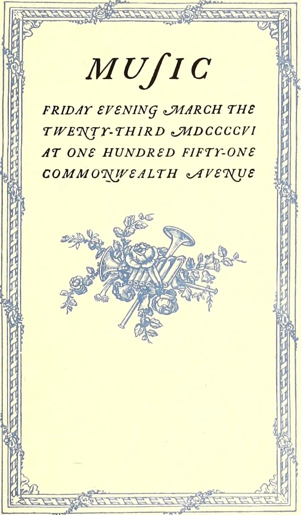 An illustration from The art & practice of typography : a manual of American printing, including a brief history up to the twentieth century, with reproductions of the work of early masters of the craft, and a practical discussion and an extensive demonstration of the modern use of type-faces and methods of arrangement, 1917, leaf 174