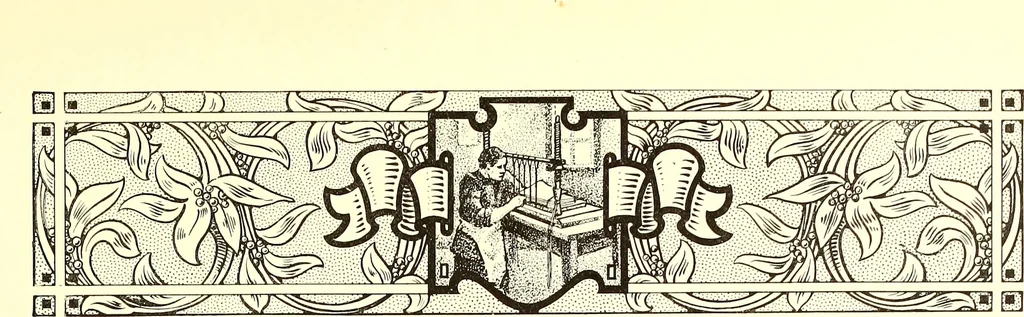 An illustration from The art & practice of typography : a manual of American printing, including a brief history up to the twentieth century, with reproductions of the work of early masters of the craft, and a practical discussion and an extensive demonstration of the modern use of type-faces and methods of arrangement, 1917, leaf 206