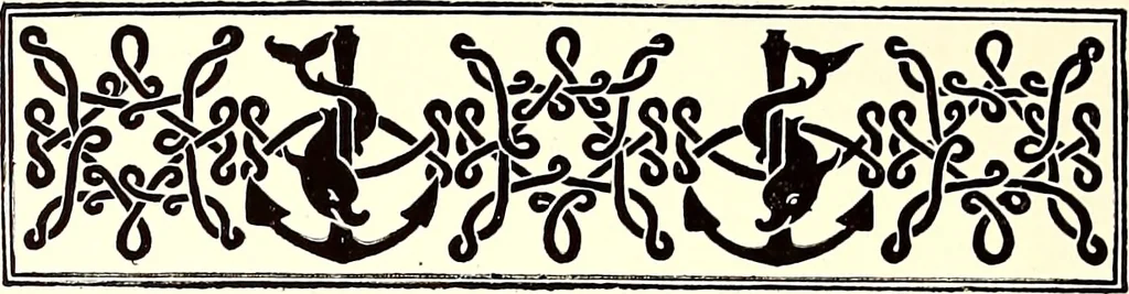 An illustration from The art & practice of typography : a manual of American printing, including a brief history up to the twentieth century, with reproductions of the work of early masters of the craft, and a practical discussion and an extensive demonstration of the modern use of type-faces and methods of arrangement, 1917, leaf 235